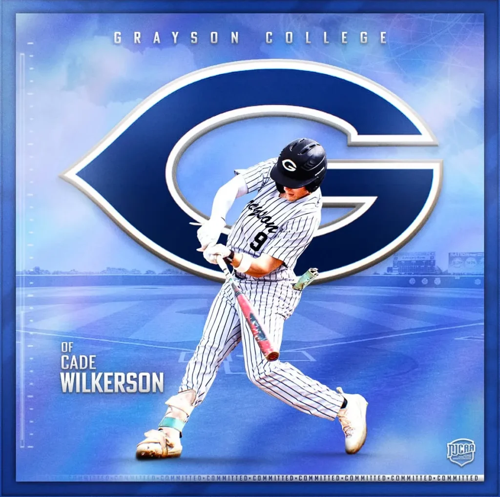 Cade Wilkerson, OF - Grayson College